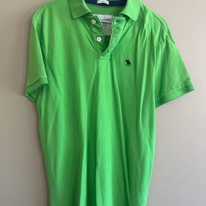 Men’s Abercrombie muscle polo- L